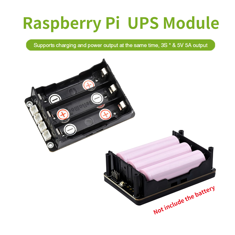 Raspberry Pi Uninterrupted Power Supply Ups 18650 - Raspberry Pi 5 USV HAT unterstützt