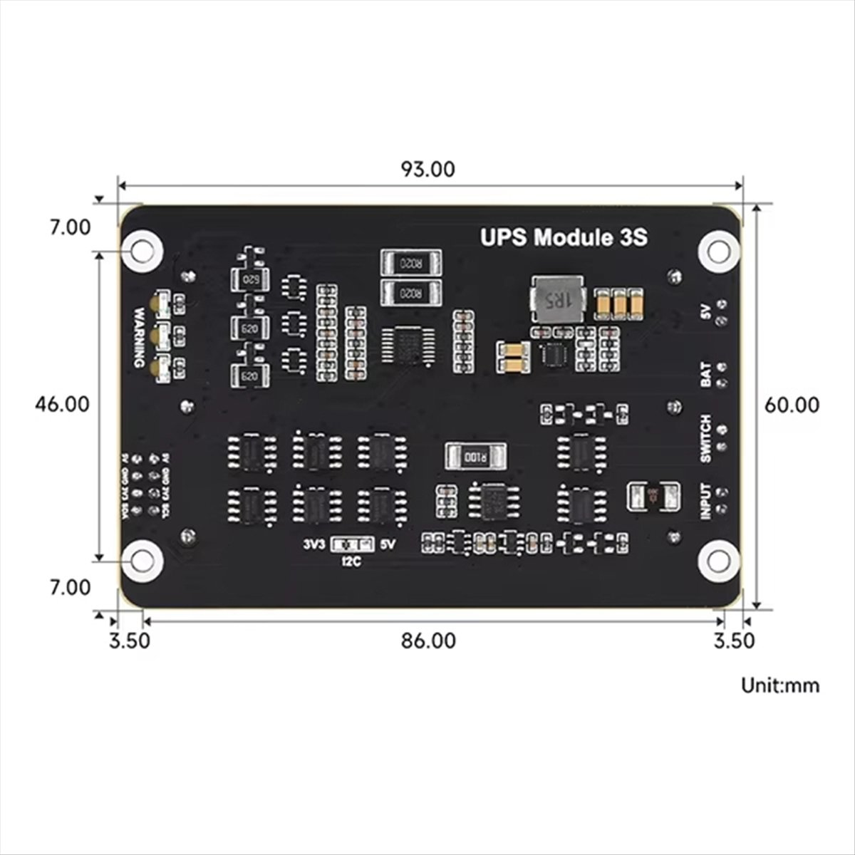 Raspberry Pi Uninterrupted Power Supply Ups 18650 - Persevering – Für Raspberry Pi 5