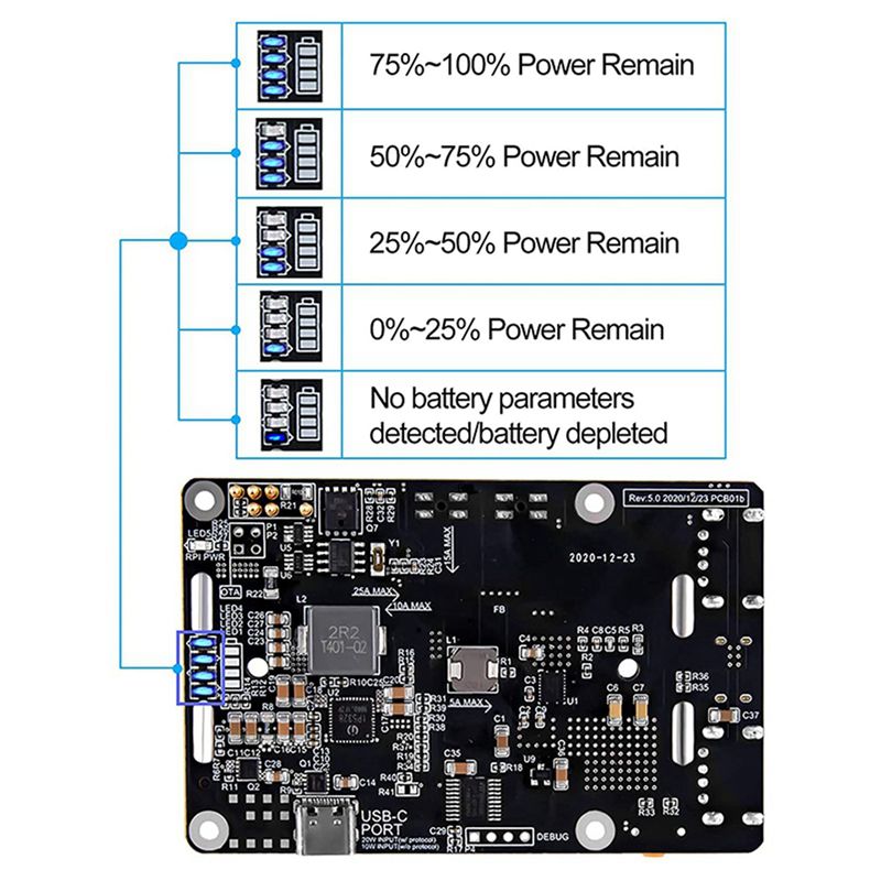 AA08-2X Für Raspberry Pi 4 UPS – Raspberry Pi Uninterrupted Power Supply Ups 18650 Bewertung und Preis