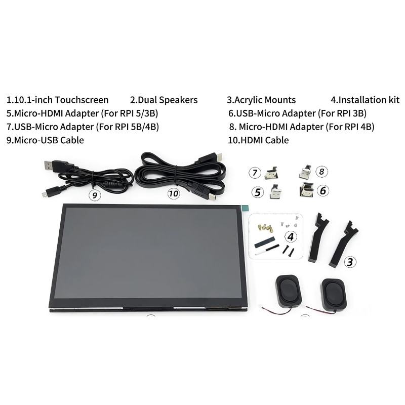 10,1 Zoll IPS 1024*600 LCD-Dis – Raspberry Pi 10.1 Inch Capacitive Touch Screen Ips Bewertung und Preis