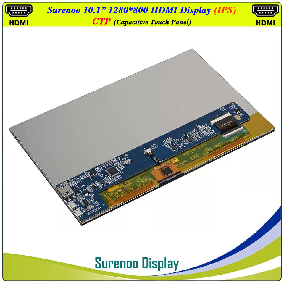10,1 Zoll 1280*800 HDMI-kompat – Raspberry Pi 10.1 Inch Capacitive Touch Screen Ips Bewertung und Preis