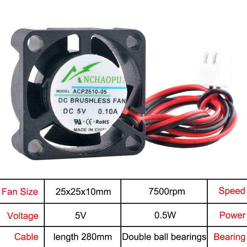 ANCHAOPU 2,5 cm 25 mm Lüfter 2 – Raspberry Pi Water Cooling Kit Bewertung und Preis